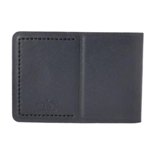 Pre-owned Leather wallets Louis Vuitton Vintage , Black , Dames