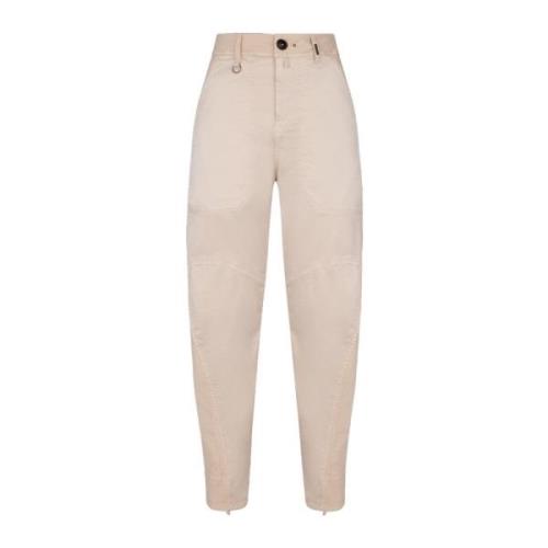 High tapered broek Venture High , Beige , Dames