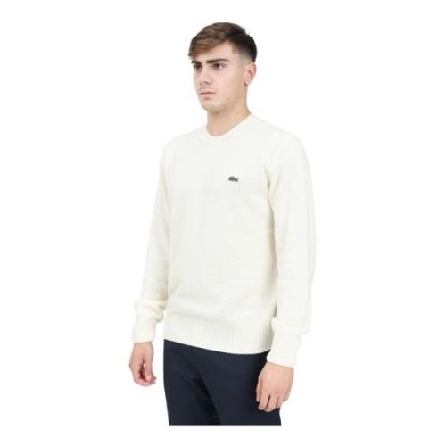 Crème Crew Neck Sweater Essential Lacoste , Beige , Heren