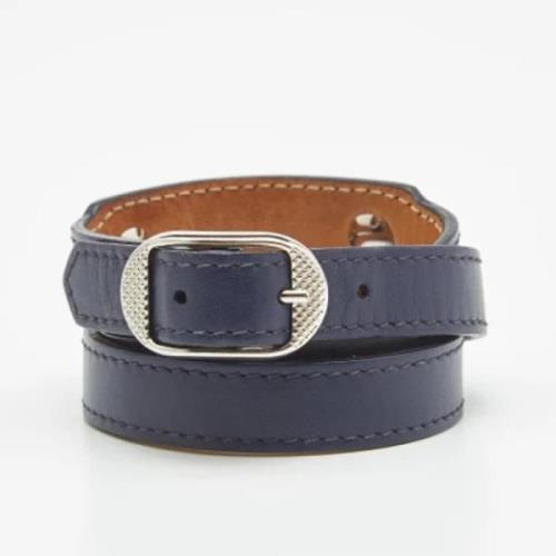 Pre-owned Leather bracelets Balenciaga Vintage , Blue , Dames