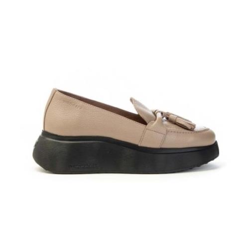 Stijlvolle Loafer met Kwastjes voor Vrouwen Wonders , Beige , Dames