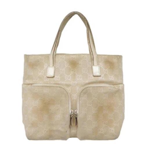 Pre-owned Canvas gucci-bags Gucci Vintage , Beige , Dames