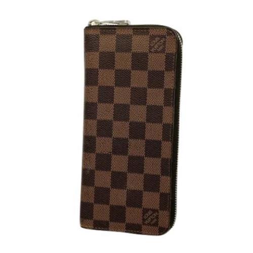 Pre-owned Leather wallets Louis Vuitton Vintage , Brown , Heren