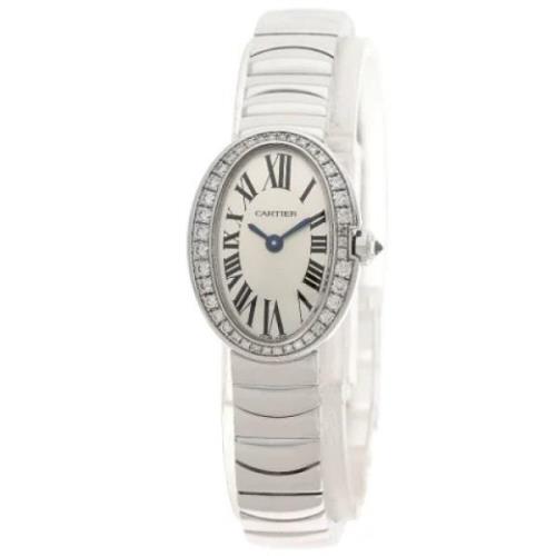 Pre-owned White Gold watches Cartier Vintage , White , Dames