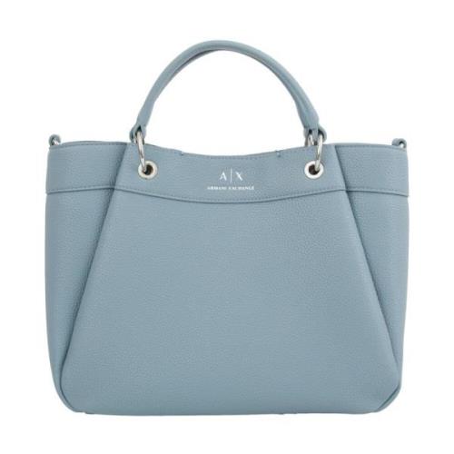 Blauwe Winkel Tas Stijlvol en Trendy Armani Exchange , Blue , Dames