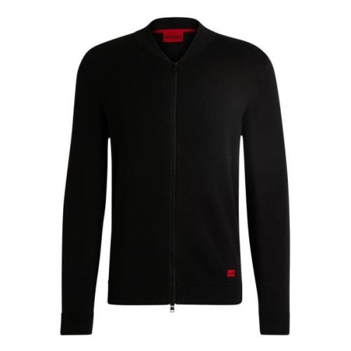 Stijlvolle Cardigan voor Mannen Hugo Boss , Black , Heren