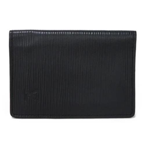 Pre-owned Leather wallets Louis Vuitton Vintage , Black , Dames