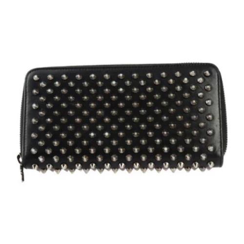 Pre-owned Leather wallets Christian Louboutin Pre-owned , Black , Dame...