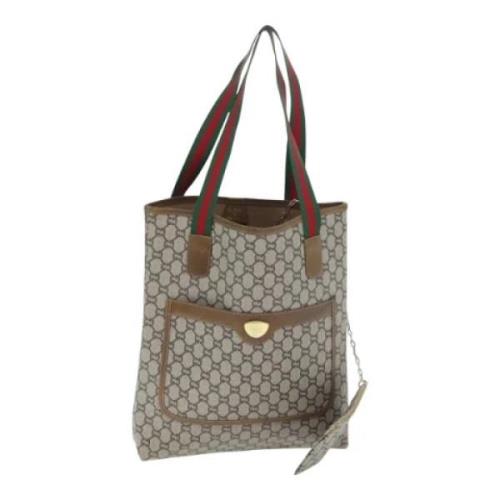 Pre-owned Leather gucci-bags Gucci Vintage , Beige , Dames