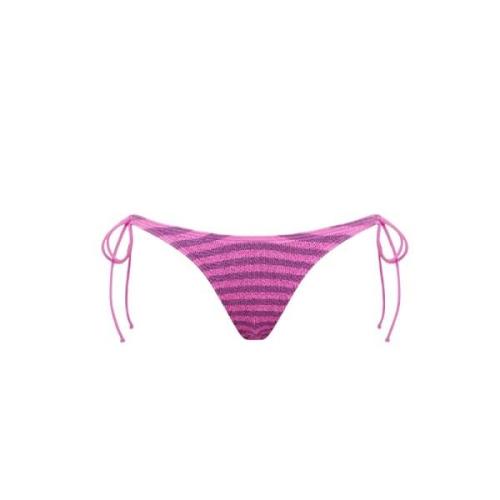 Gestreepte Bikini Onderkant Serenity Stijl Bond-Eye , Pink , Dames