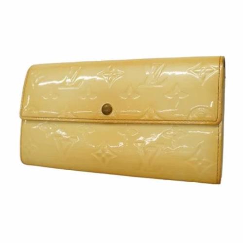 Pre-owned Fabric wallets Louis Vuitton Vintage , Beige , Dames