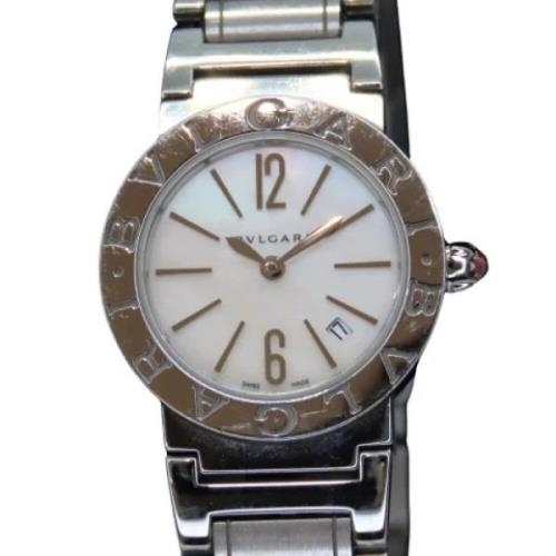 Pre-owned Stainless Steel watches Bvlgari Vintage , White , Dames