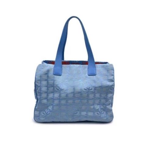 Pre-owned Fabric totes Chanel Vintage , Blue , Dames