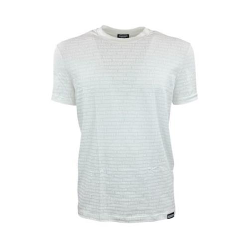 Casual T-shirt en Slip Set Dsquared2 , White , Heren