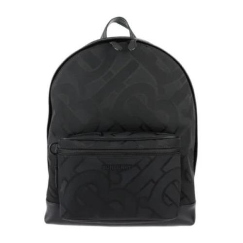 Pre-owned Leather backpacks Burberry Vintage , Black , Dames