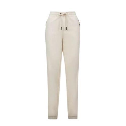 Katoenen Fleece Gewatteerde Sweat Bottoms Moncler , Beige , Dames