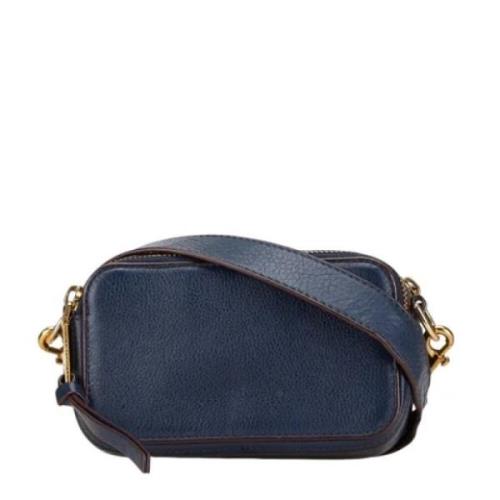 Pre-owned Leather shoulder-bags Marc Jacobs Pre-owned , Blue , Dames