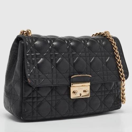 Pre-owned Leather dior-bags Dior Vintage , Black , Dames