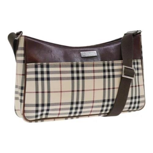 Pre-owned Fabric shoulder-bags Burberry Vintage , Beige , Dames