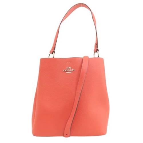 Pre-owned Leather handbags Coach Pre-owned , Orange , Dames