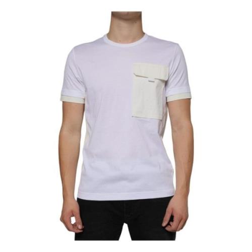 Witte Katoenen Crew Neck T-shirt Dolce & Gabbana , White , Heren