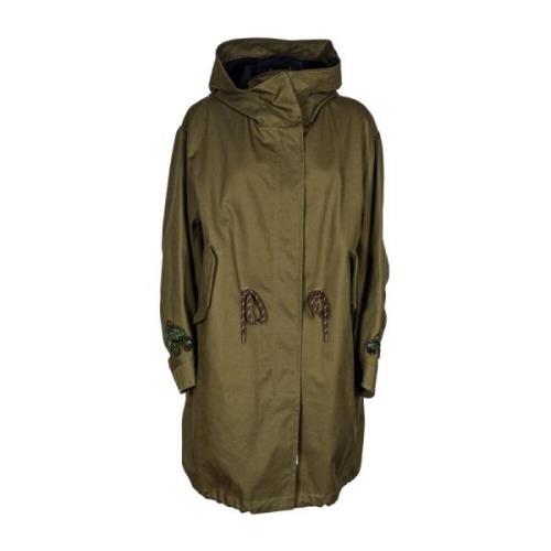 Lange geborduurde parka met afneembaar vest Bazar Deluxe , Green , Dam...