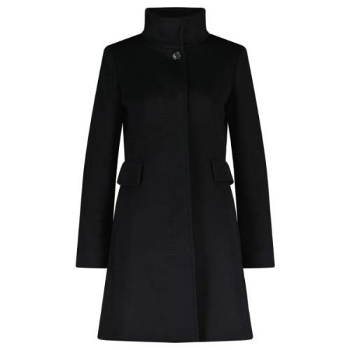 Single-Breasted Coats Max Mara Studio , Black , Dames