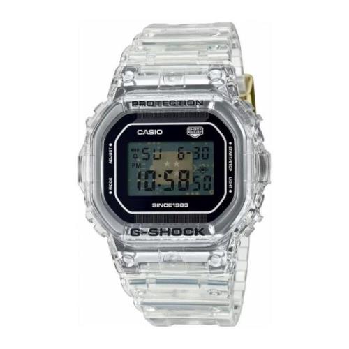 Digitaal Quartzhorloge met Resin Armband Casio , White , Unisex