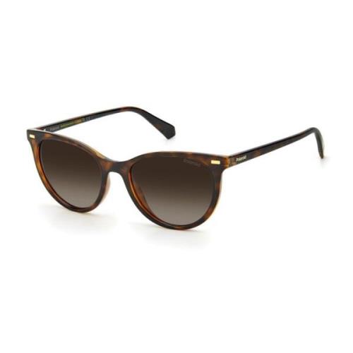 Bruine Harsen Frame Zonnebril UV Bescherming Polaroid , Brown , Dames