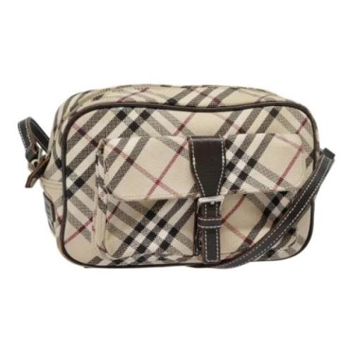 Pre-owned Canvas shoulder-bags Burberry Vintage , Beige , Dames