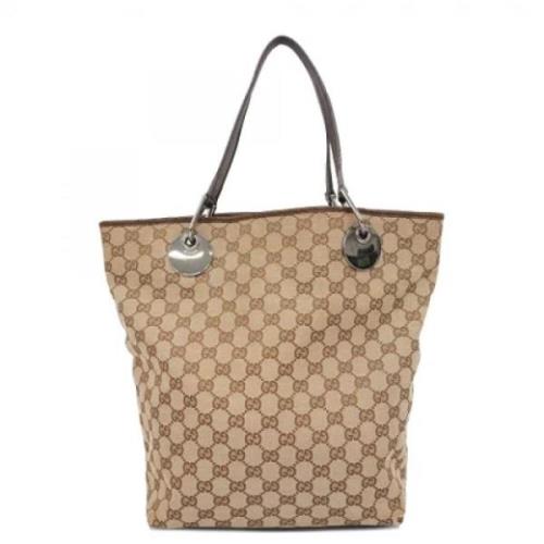 Pre-owned Canvas shoulder-bags Gucci Vintage , Brown , Dames