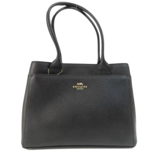 Pre-owned Leather handbags Coach Pre-owned , Black , Dames