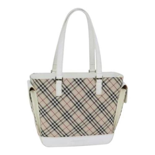 Pre-owned Canvas handbags Burberry Vintage , Beige , Dames