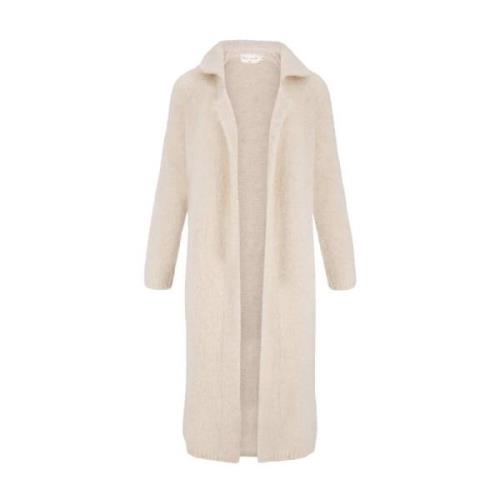 Mouwloos vest met reverskraag Zusss , Beige , Dames