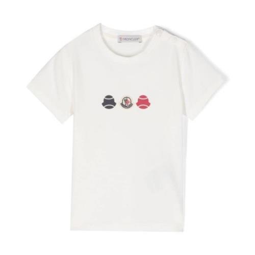 Kinderen Logo T-shirts en Polo's Moncler , White , Unisex