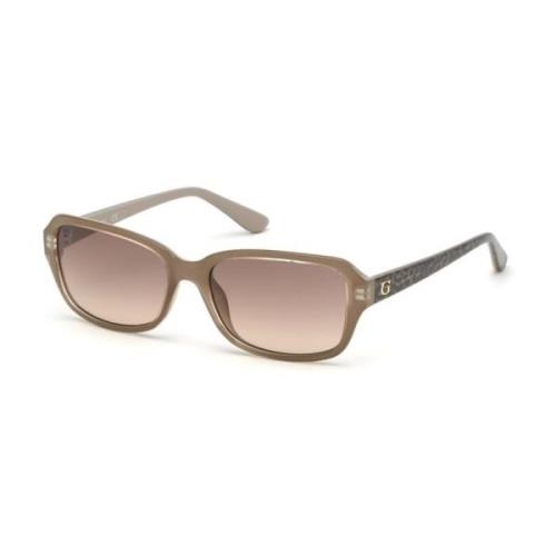 Gradient Bruine Lens Zonnebril Guess , Beige , Dames