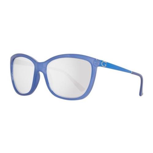 Blauwe Cat Eye Zonnebril met UV-bescherming Guess , Blue , Dames