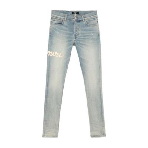 Lichtblauwe Skinny Denim Jeans Amiri , Blue , Heren