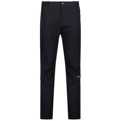 Zwarte elastische broek waterafstotend CMP , Black , Heren