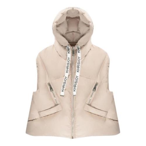 Iconische Puffer Vest in Zwart/Zand Khrisjoy , Beige , Heren