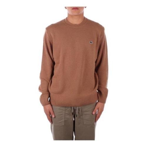 Bruin Logo Front Sweater Lacoste , Brown , Heren