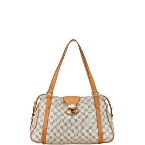 Pre-owned Leather louis-vuitton-bags Louis Vuitton Vintage , White , D...