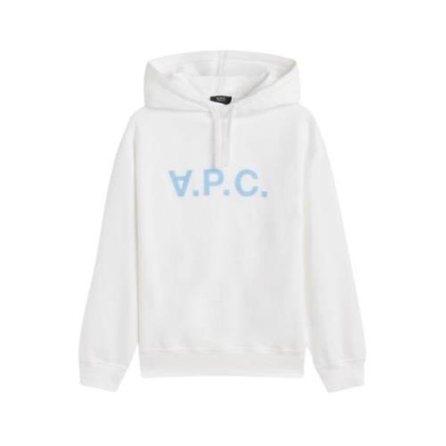 Oversized Hoodie in Wit A.p.c. , White , Heren