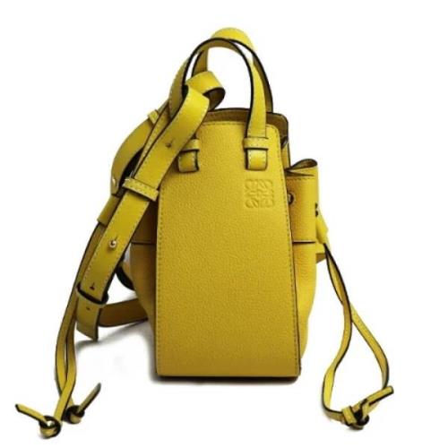 Pre-owned Canvas handbags Loewe Pre-owned , Yellow , Dames