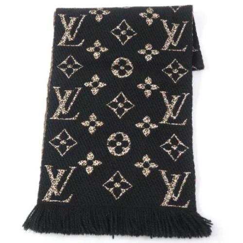 Pre-owned Fabric scarves Louis Vuitton Vintage , Black , Dames