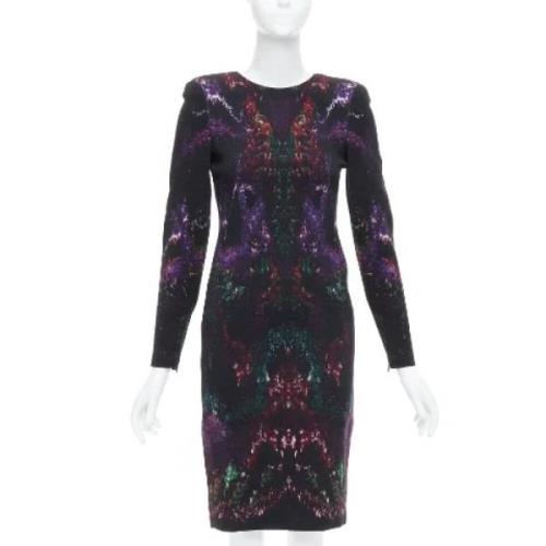 Pre-owned Wool dresses Alexander McQueen Pre-owned , Black , Dames