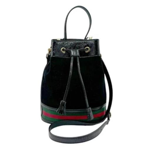 Pre-owned Suede gucci-bags Gucci Vintage , Black , Dames