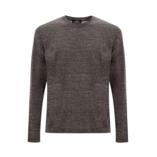 Grijze Wollen T-Shirt Corneliani , Gray , Heren