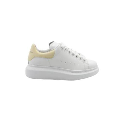 Pre-owned Leather sneakers Alexander McQueen Pre-owned , White , Dames