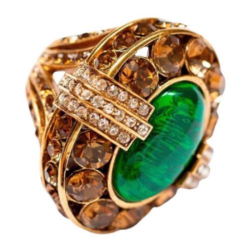 Statement Malachite Ring Roberto Cavalli , Green , Dames